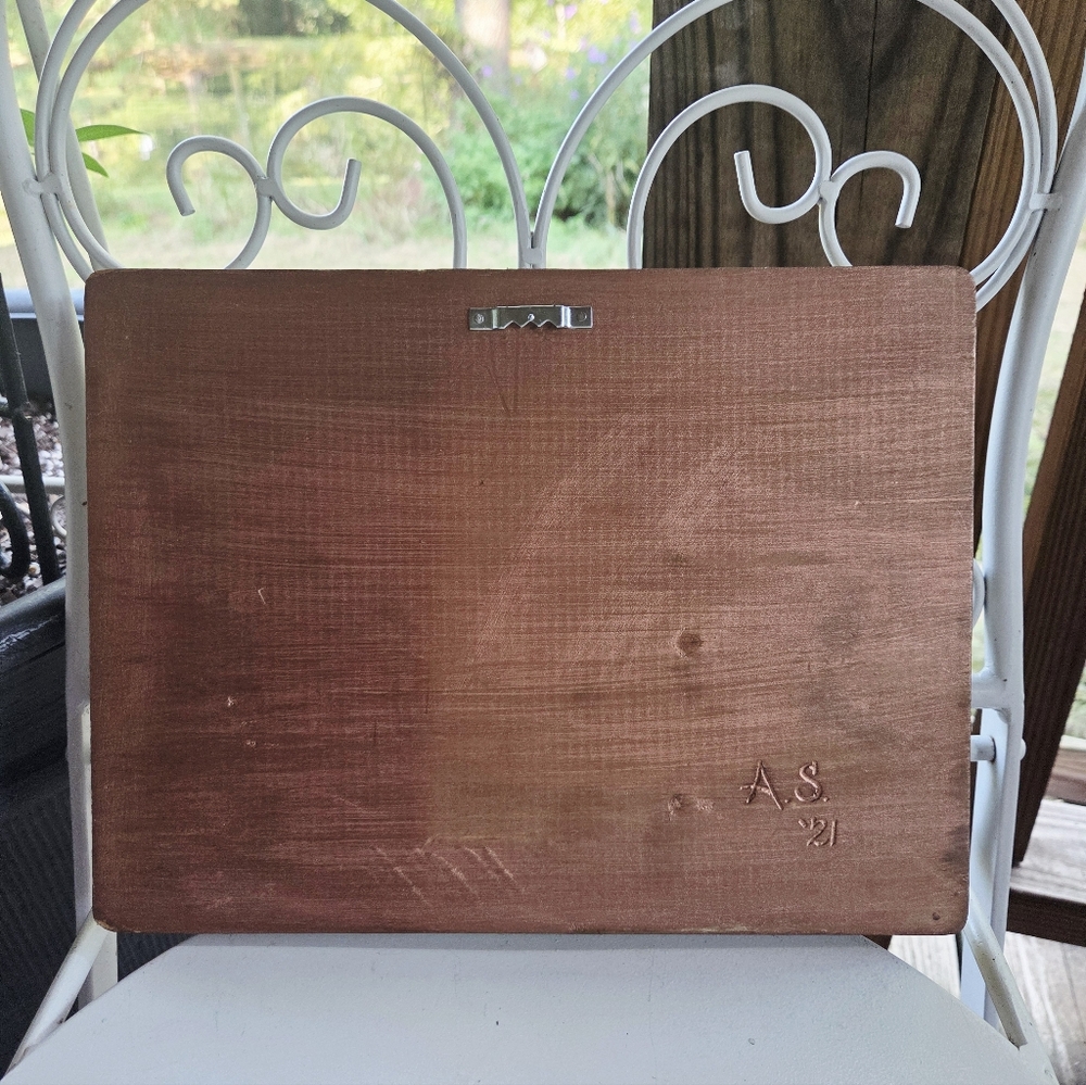 Handmade, Rustic, And Distressed Blue "Southern Charm" Sign - Picture 3 of 7